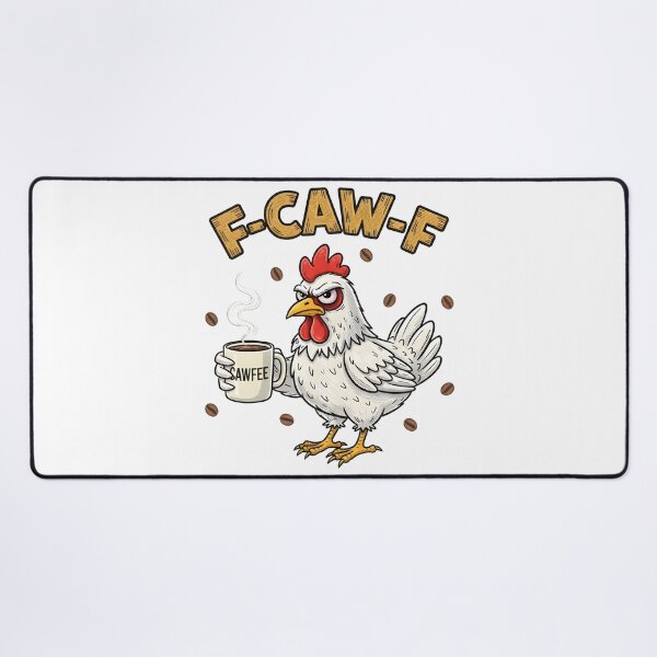 Item preview, F-CAW-F Coffee Lover Chicken, Funny FCAWF Sarcastic Bird Meme F Caw F designed and sold by DesignsByAnett.
