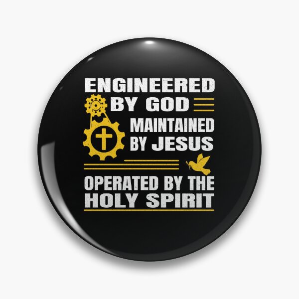 Item preview, Engineered by God, Maintained by Jesus, Operated by the Holy Spirit | Faith Tech Design designed and sold by Geezo101.