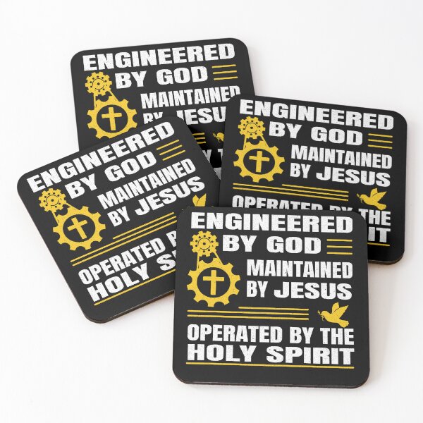 Item preview, Engineered by God, Maintained by Jesus, Operated by the Holy Spirit | Faith Tech Design designed and sold by Geezo101.