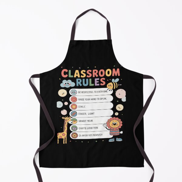 Item preview, Back to School Classroom Rules Cute Teachers & Students designed and sold by PeteHomenick.