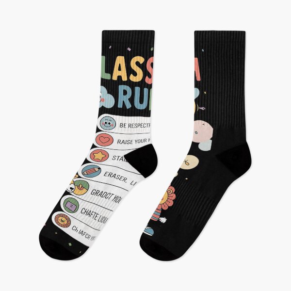 Item preview, Back to School Classroom Rules Cute Teachers & Students designed and sold by PeteHomenick.