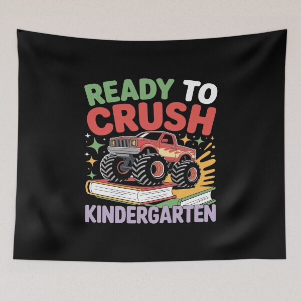 Item preview, Back to School Crushing First Day Of Kindergarten designed and sold by PeteHomenick.