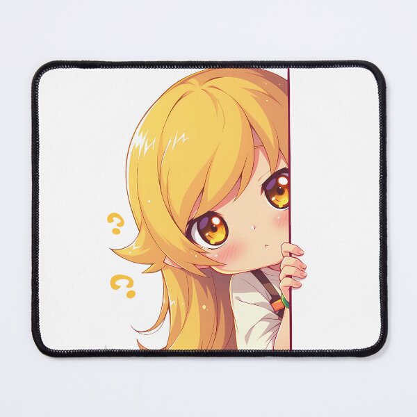 Item preview, Shinobu Oshino Bakemonogatari Anime Girl Chibi Kawaii Peeker designed and sold by HumbertoValveno.