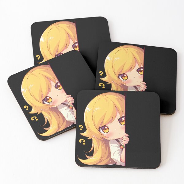 Item preview, Shinobu Oshino Bakemonogatari Anime Girl Chibi Kawaii Peeker designed and sold by HumbertoValveno.
