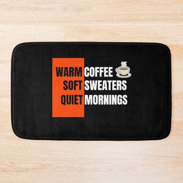 Item preview, Warm Coffee Soft Sweaters Quiet Mornings Shirt | Cozy Autumn Aesthetic Minimal Tee designed and sold by VijayanAshokan.