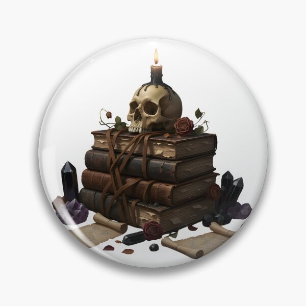 Item preview, Aged Spell Books Skull Altar designed and sold by ShadowArt-Sahil.