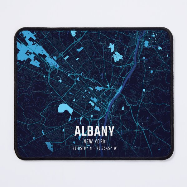 Item preview, Albany Midnight City Map designed and sold by HomeLivingCo.