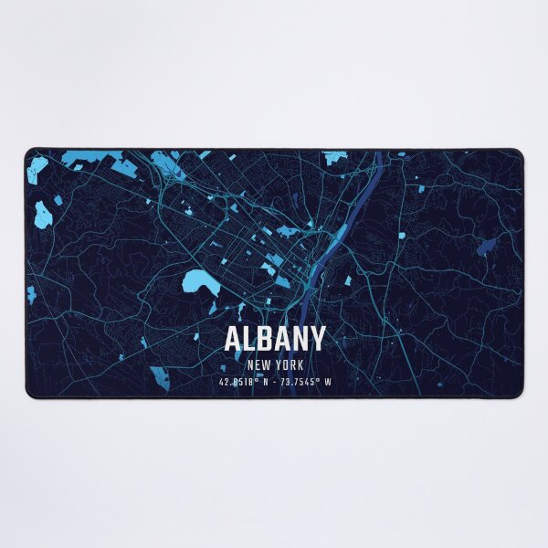 Item preview, Albany Midnight City Map designed and sold by HomeLivingCo.