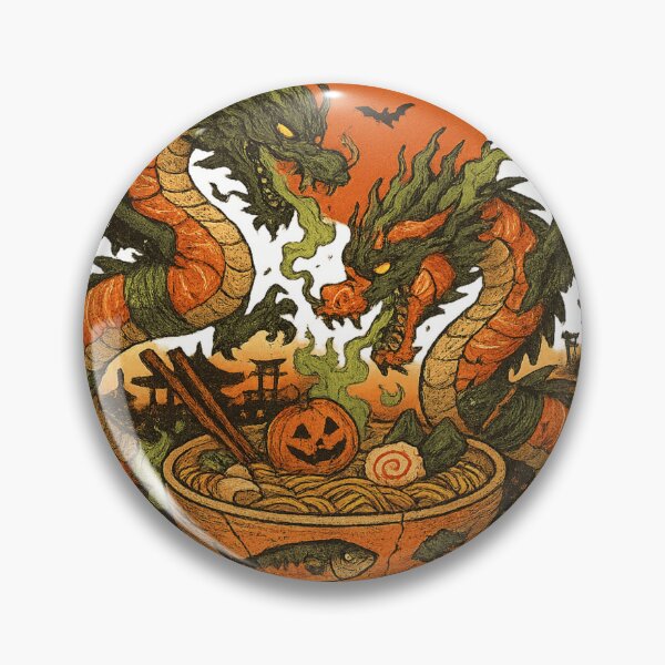 Item preview, Halloween Dragons and Ramen designed and sold by CLEARART7.