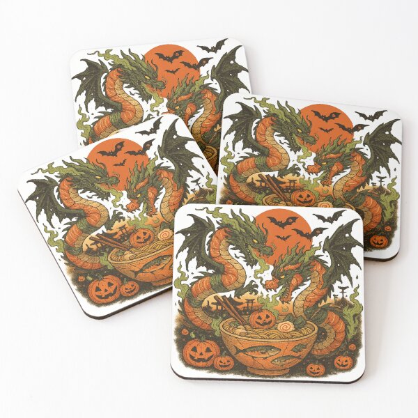 Item preview, Halloween Dragons and Ramen designed and sold by CLEARART7.
