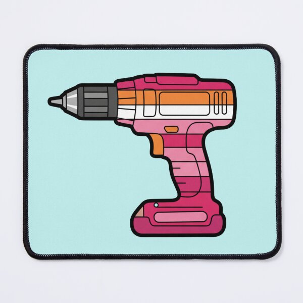 Item preview, Power Drill in the Colours of the Lesbian Flag designed and sold by Sapphic-Charm.