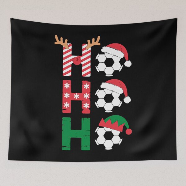 Item preview, Christmas Football Ho Ho Ho Soccer Xmas Sport Men Women Kids  designed and sold by Formatage.