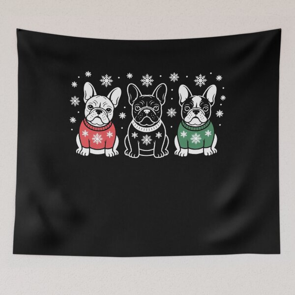 Item preview, Christmas French Bulldogs Xmas Frenchie Dog Men Women Kids designed and sold by Formatage.