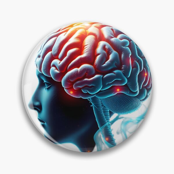 Item preview, High-Detail Human Brain Anatomy: Lateral View for Neuroscience designed and sold by Maldives-Art.