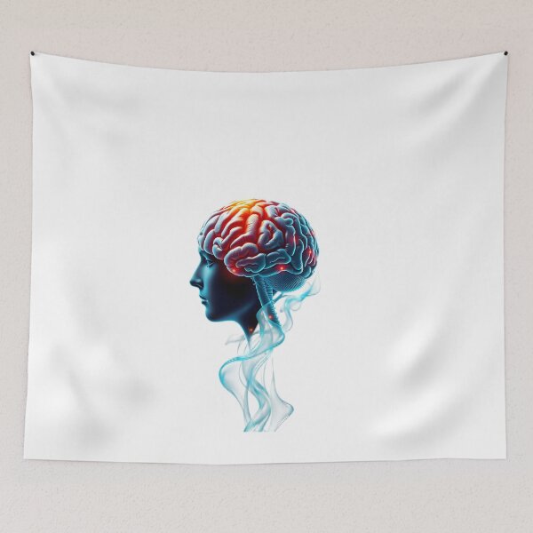 Item preview, High-Detail Human Brain Anatomy: Lateral View for Neuroscience designed and sold by Maldives-Art.