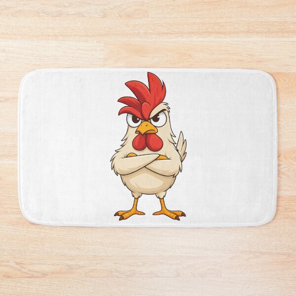 Item preview, The Angry Chicken – Colorful Funny Artwork designed and sold by ArtesioByZaber.