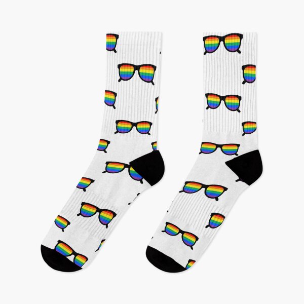 Item preview, LGBTQ Rainbow Pride Flag Sunglasses designed and sold by Sapphic-Charm.
