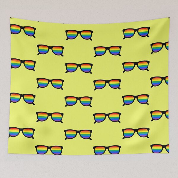 Item preview, LGBTQ Rainbow Pride Flag Sunglasses designed and sold by Sapphic-Charm.