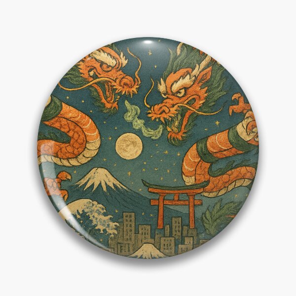 Item preview, Dual Dragons and Rising Waves designed and sold by CLEARART7.