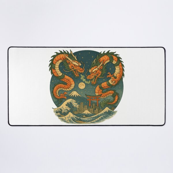 Item preview, Dual Dragons and Rising Waves designed and sold by CLEARART7.