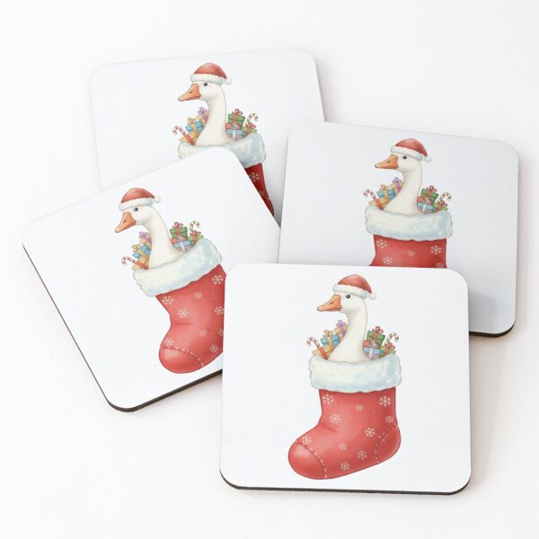 Item preview, Cute Christmas Goose in Stocking – Festive Holiday Animal Illustration designed and sold by SkyTastic.