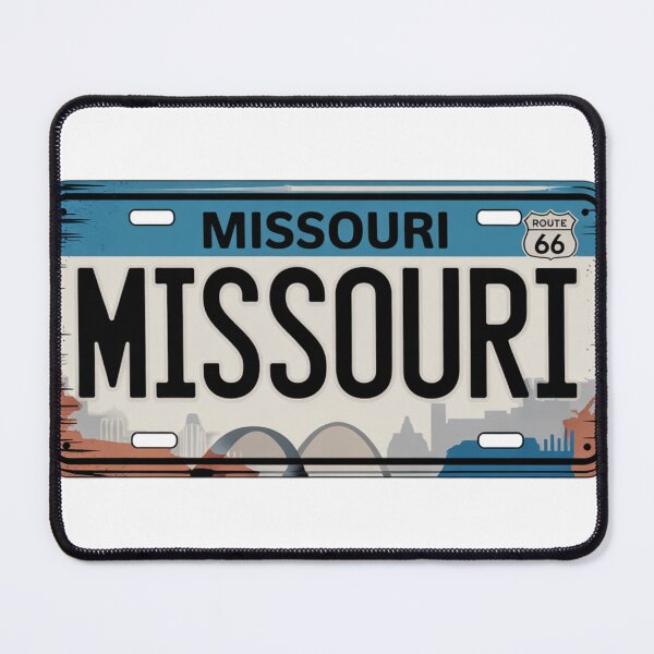 Item preview, Missouri Weathered Vintage Plate Illustration designed and sold by The Souvenir Dept..