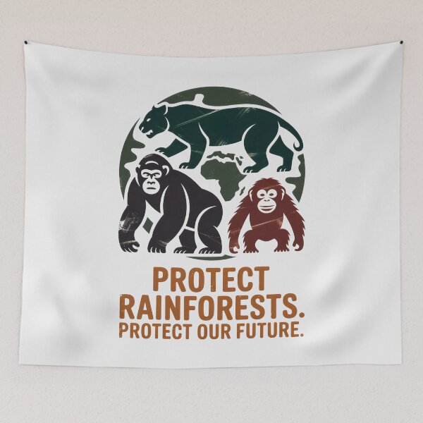 Item preview, Gorilla, Orangutan, Leopard in Global Preservation Frame designed and sold by SplashTastic.