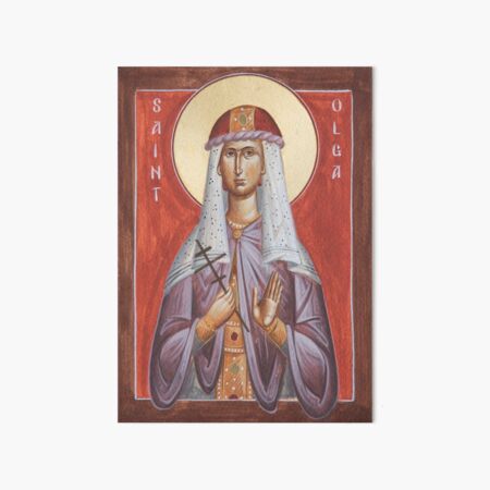 St Olga Art Board Print