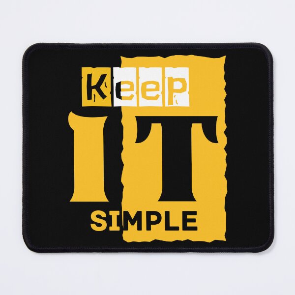 Item preview, Keep It Simple Shirt | Minimalist Aesthetic Typography Tee | Calm Soft Life Quote designed and sold by VijayanAshokan.
