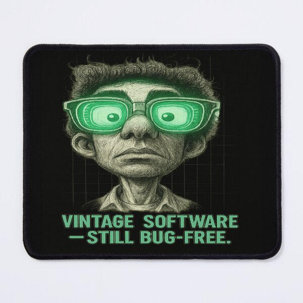 Item preview, Vintage Software Still Bug-Free Retro Computer Humor Geek Nostalgia designed and sold by POD DYNASTY.