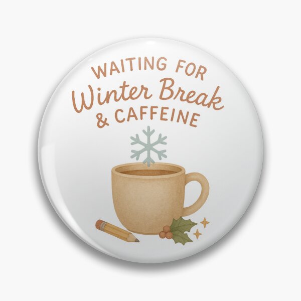 Item preview, Waiting for Winter Break & Caffeine | Funny Tired Teacher Life Christmas T-Shirt designed and sold by Just You Tee | Say It Loud, Wear It Proud.