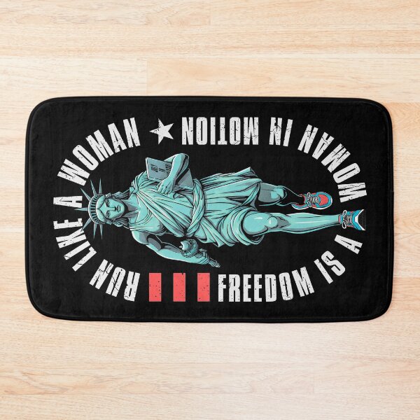 Item preview, Feminist Runner Run Like A Woman Statue Of Liberty Running designed and sold by GrandeDuc.