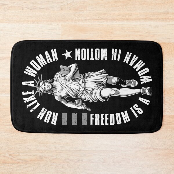 Item preview, Feminist Runner Run Like A Woman Statue Of Liberty Running designed and sold by GrandeDuc.