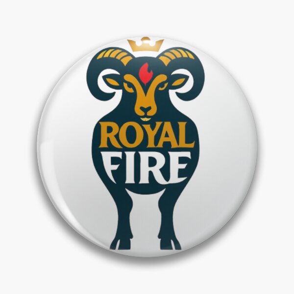 Item preview, Royal Fire – Aries Ram Typography Design with Full-Body Symbolic Form designed and sold by Kony83.