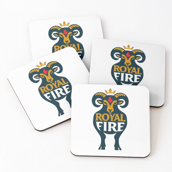 Artikelvorschau, Royal Fire – Typografisches Design mit Widder-Motiv und symbolischer Ganzkörperform entworfen und verkauft von Kony83.