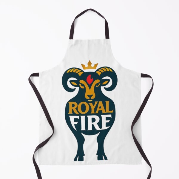 Item preview, Royal Fire – Aries Ram Typography Design with Full-Body Symbolic Form designed and sold by Kony83.