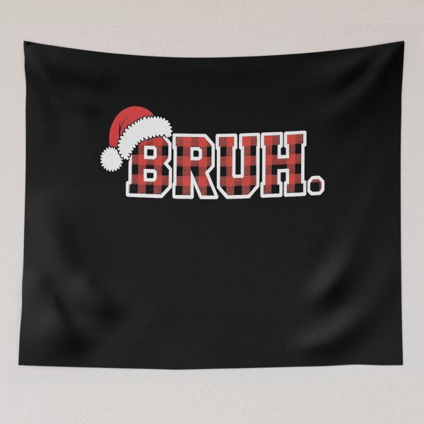 Item preview, Bruh Funny Christmas Plaid Teens Boys Men Xmas Pajamas designed and sold by TyraYoung.