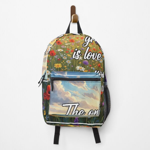 Item preview, Vibrant Wildflower Meadow Quote: "Love What You Do" Passion & Great Work Motivation designed and sold by Jayara [Born To Reign].