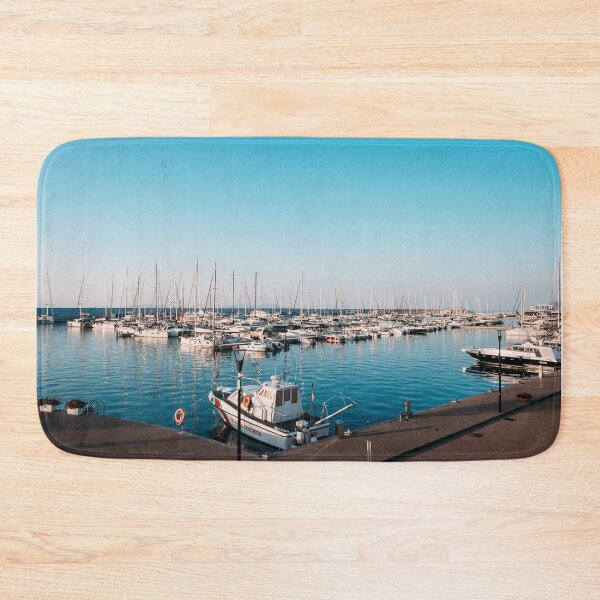 Item preview, Summer Serenity: Masts and Yachts in the Blue Marina designed and sold by MDB_Shop.