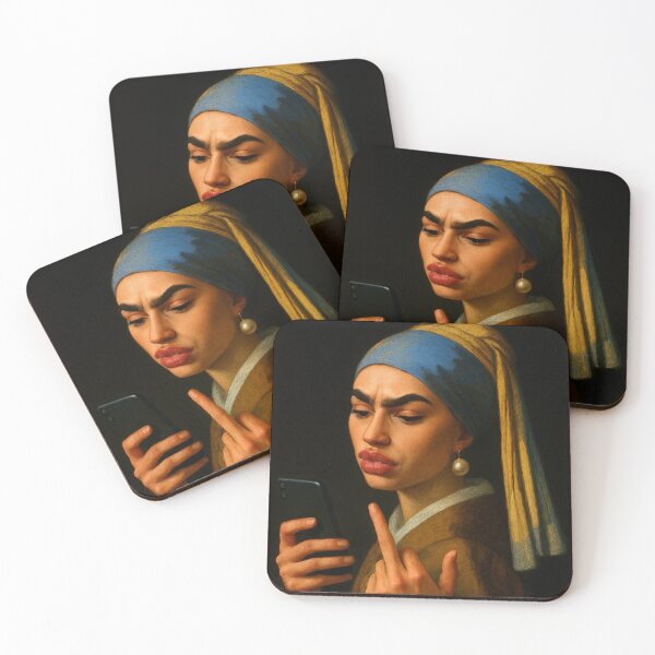 Item preview, Girl With Attitude With a Pearl Earring-Vermeer Remix  designed and sold by chipshopchippy.