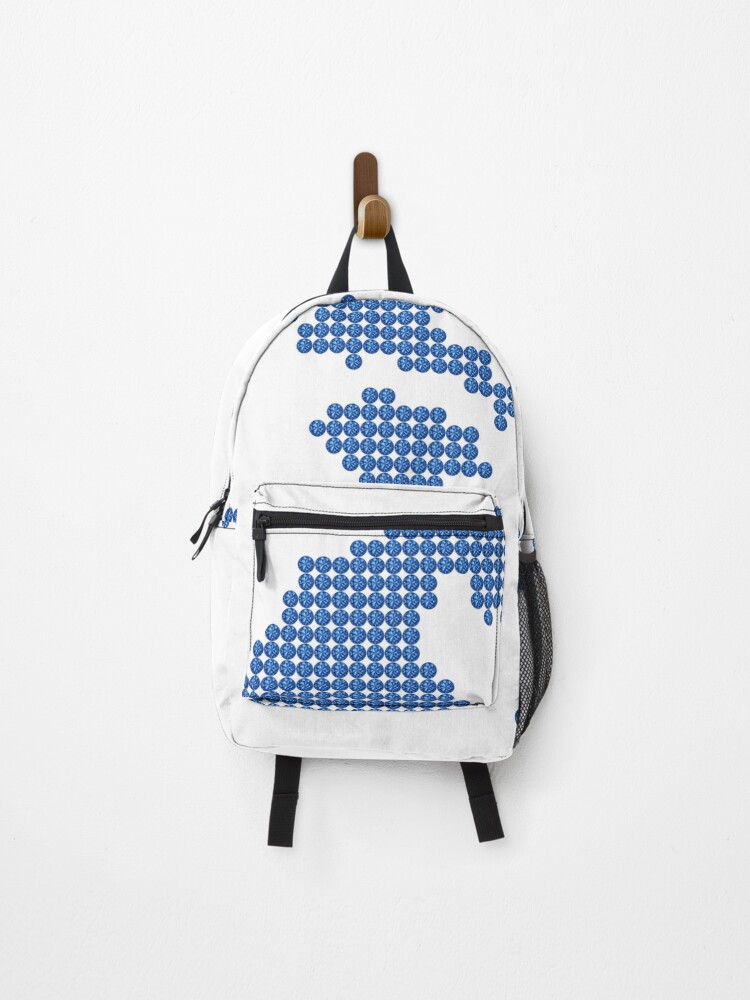 Thumbnail 1 of 3, Backpack, Blue Rhinestone Greece designed and sold by TheIconSmith.