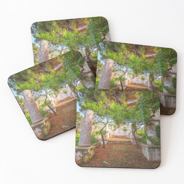 Item preview, Sunlit Serenity: Rustic Stone Path in a Mediterranean Garden designed and sold by MDB_Shop.