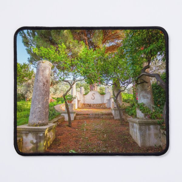 Item preview, Sunlit Serenity: Rustic Stone Path in a Mediterranean Garden designed and sold by MDB_Shop.