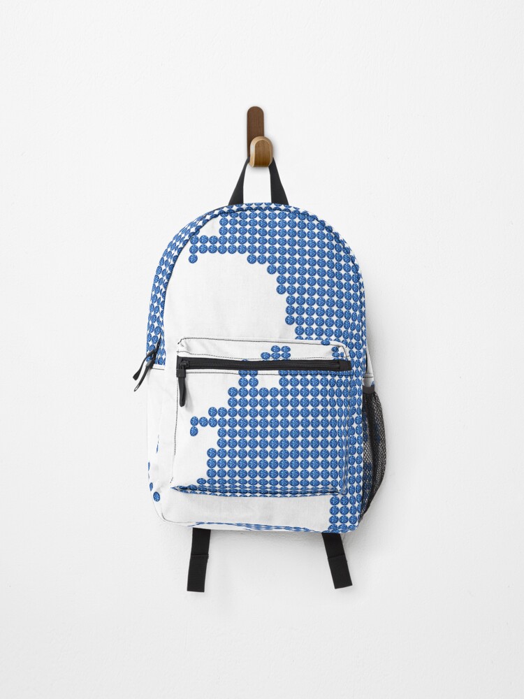Thumbnail 1 of 3, Backpack, Blue Rhinestone Greenland designed and sold by TheIconSmith.