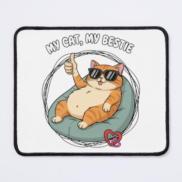 Item preview, *My Cat ❤ My Bestie Relaxing Cool Cat Design designed and sold by WorthyByDwethi.