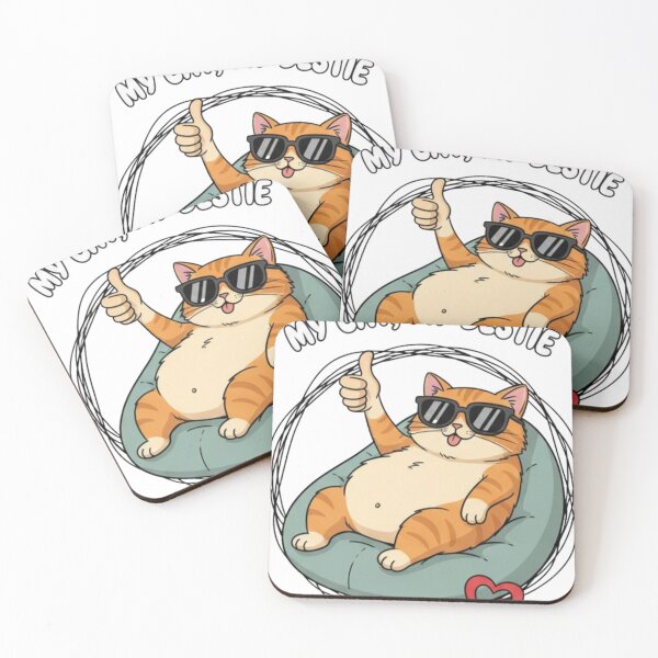 Item preview, *My Cat ❤ My Bestie Relaxing Cool Cat Design designed and sold by WorthyByDwethi.