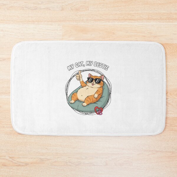 Item preview, *My Cat ❤ My Bestie Relaxing Cool Cat Design designed and sold by WorthyByDwethi.