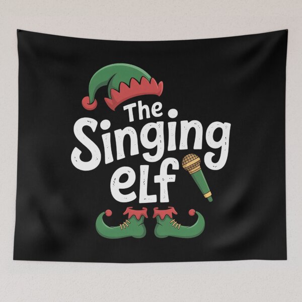 Item preview, Christmas The Singing Elf Xmas Family Team Match Xmas designed and sold by TyraYoung.