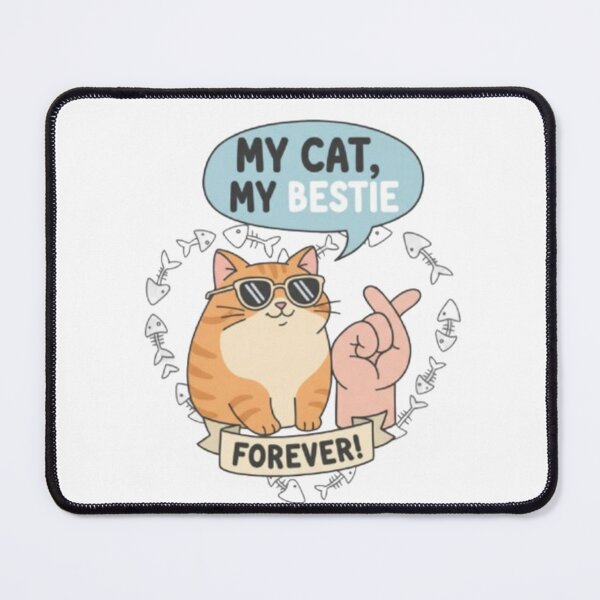 Item preview, **My Cat ❤ My Bestie crossing fingers Design designed and sold by WorthyByDwethi.