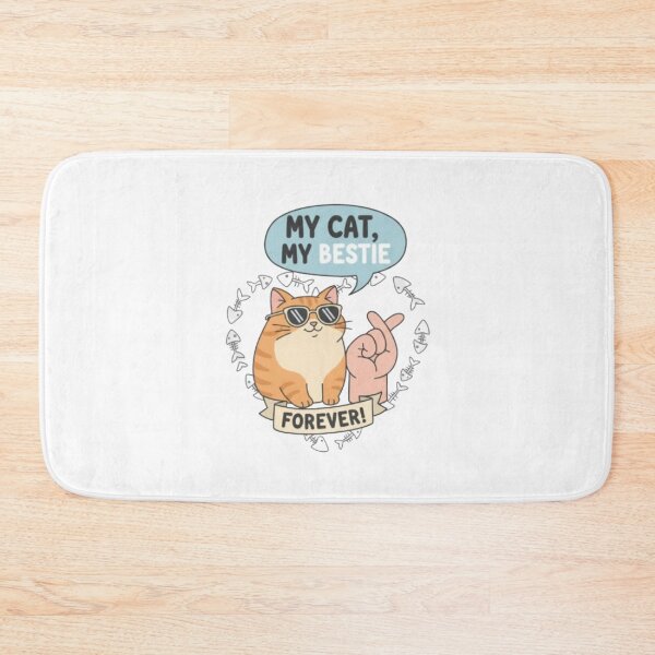 Item preview, **My Cat ❤ My Bestie crossing fingers Design designed and sold by WorthyByDwethi.
